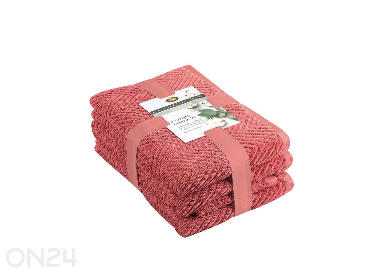 Froteerätikute komplekt Viola, 6 osa suurendatud