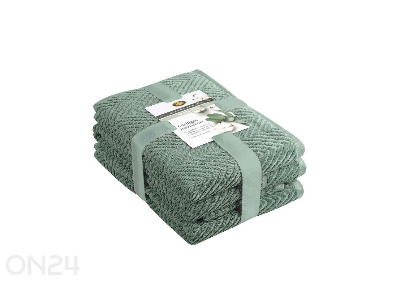 Froteerätikute komplekt Viola, 6 osa suurendatud