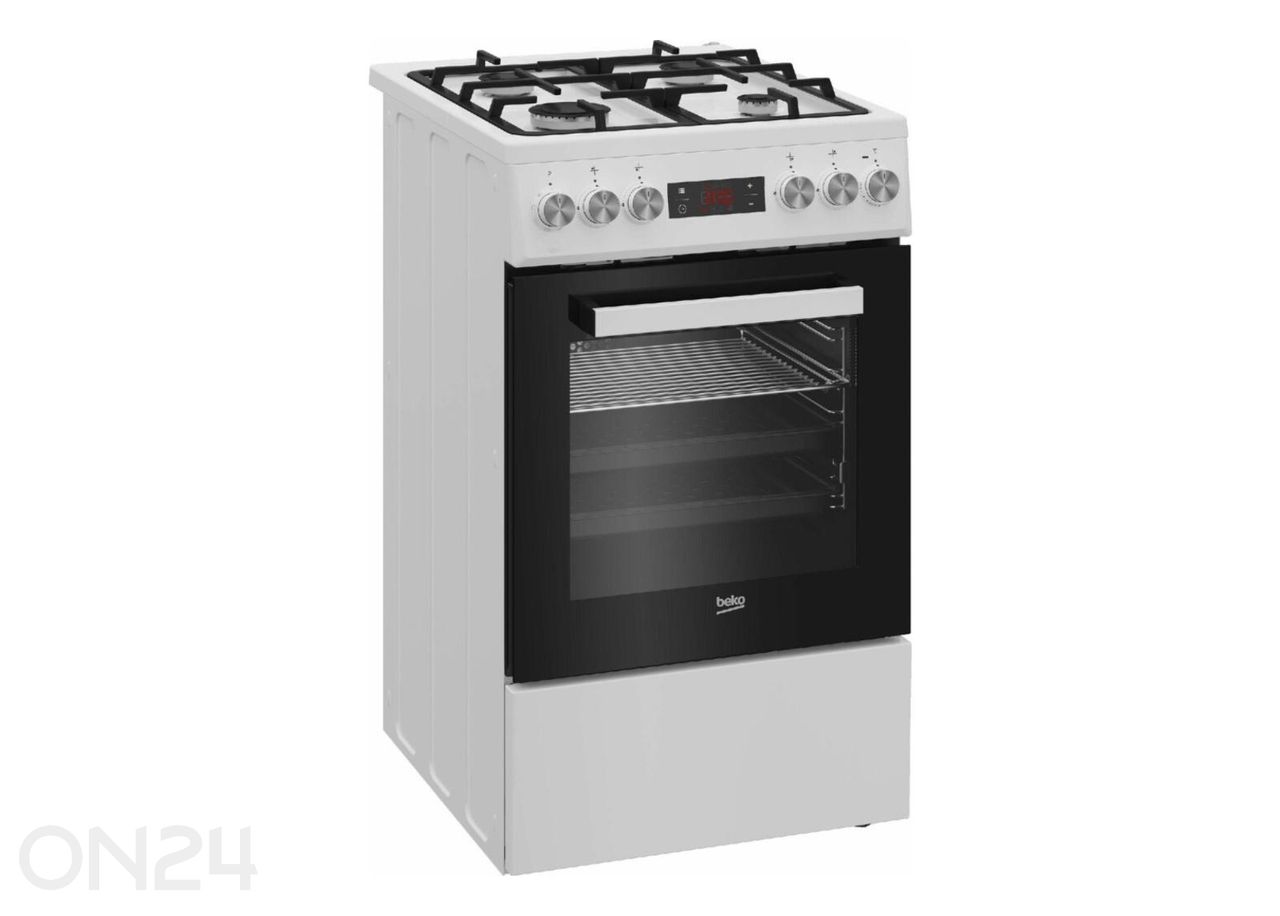 Gaasipliit elektriahjuga Beko FSM52332DWDT suurendatud