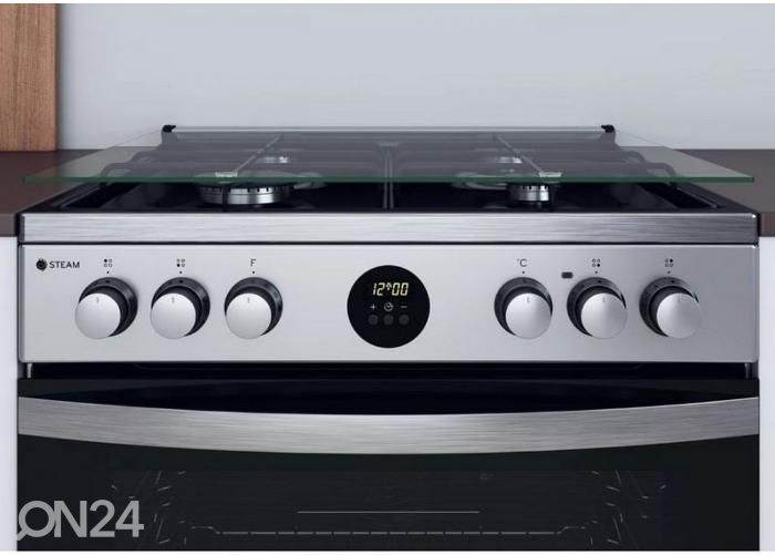 Gaasipliit elektriahjuga Indesit IS67G8CHXE suurendatud