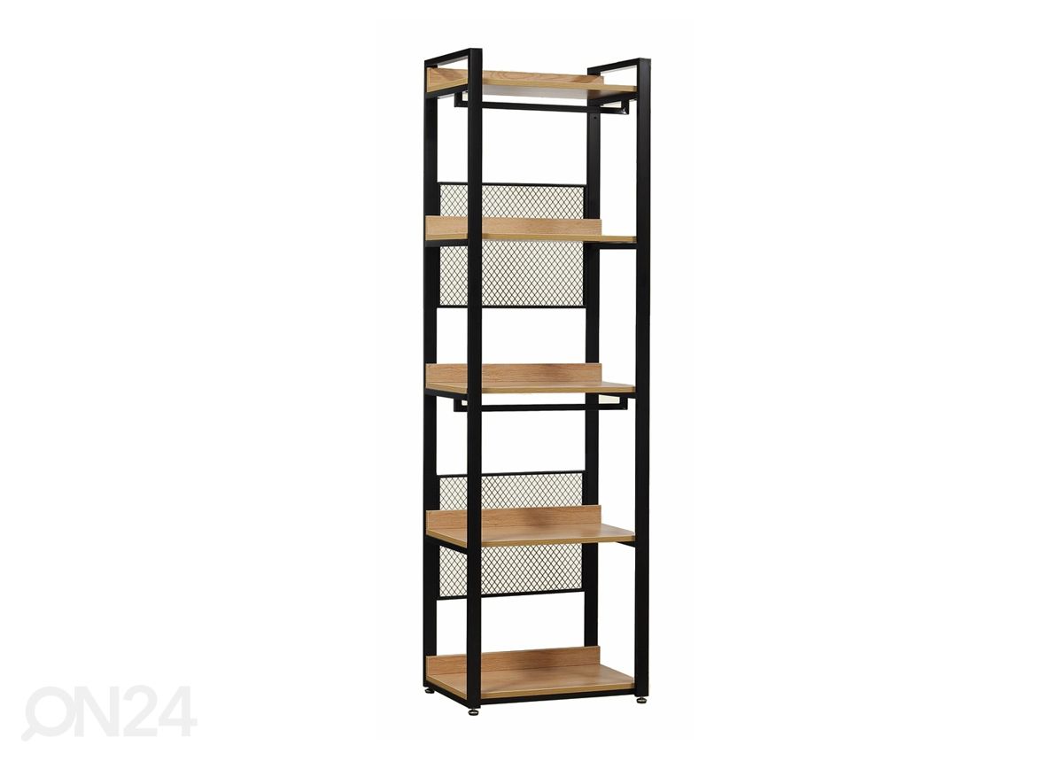 Garderoobisüsteem (5 riiuliit+2 toru) 60x200 cm suurendatud