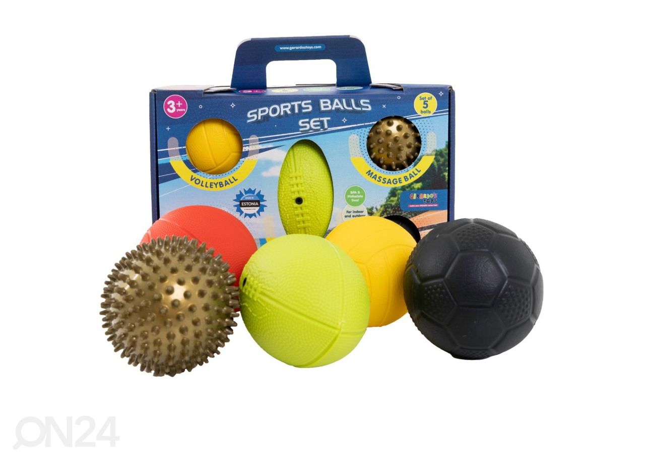 Gerardo's Toys Spordipallide komplekt 5 tk suurendatud