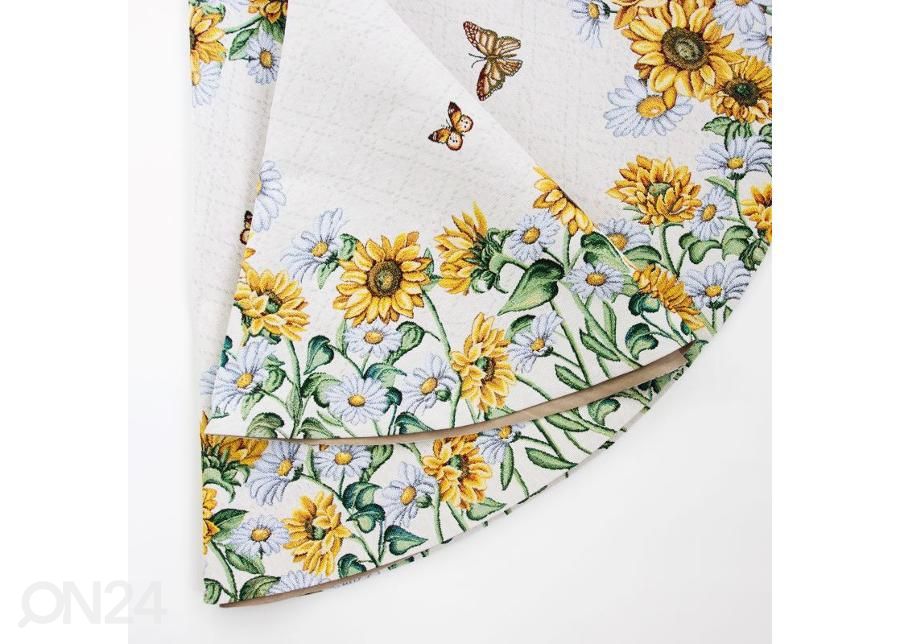 Gobeläänkangast laudlina Mirasol Ø 138 cm suurendatud