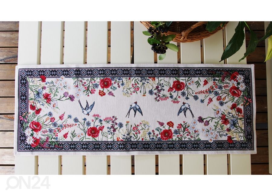 Gobeläänkangast linik Chamomille 36x100 cm suurendatud