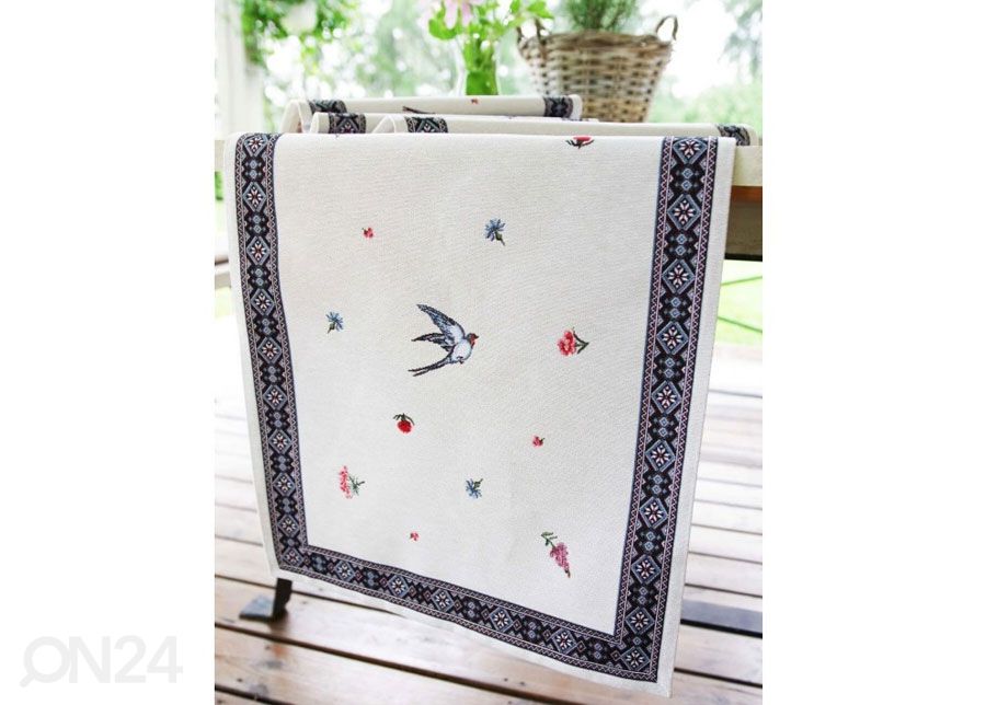 Gobeläänkangast linik Pääsuke 45x136 cm suurendatud