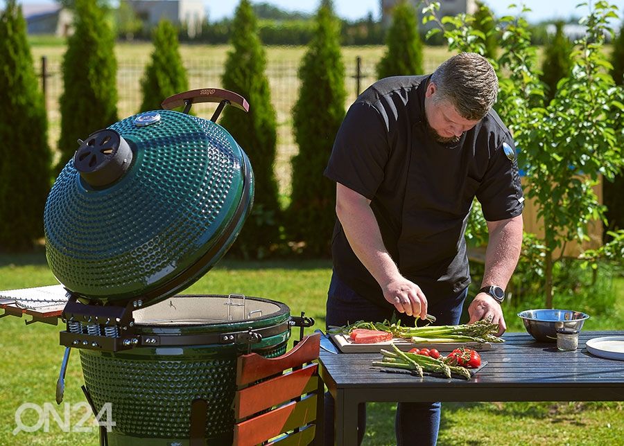 Grill TunaBone Kamado Pro TBG22GREEN-02, 22", roheline suurendatud