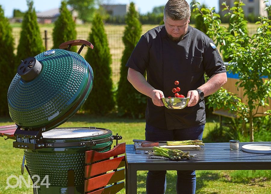 Grill TunaBone Kamado Pro TBG24GREEN-02, 24", roheline suurendatud