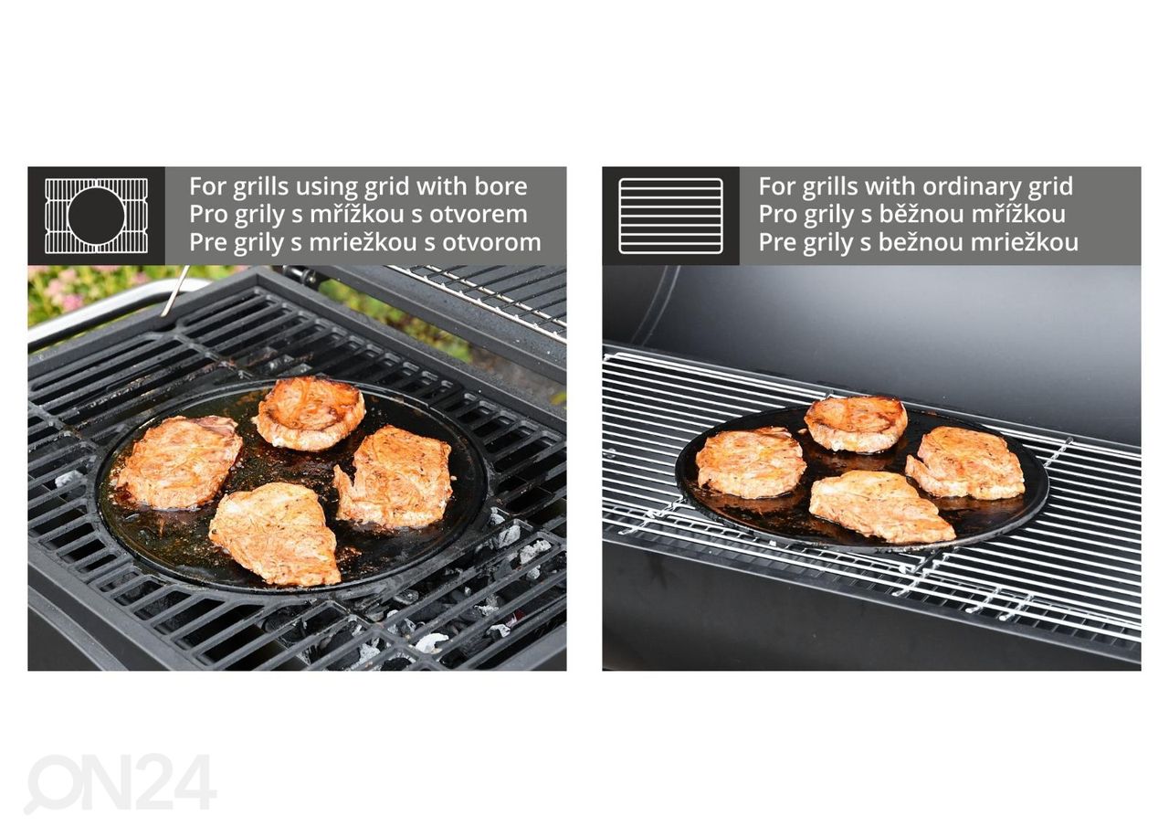 Grillplaat malm Cattara 31 cm suurendatud