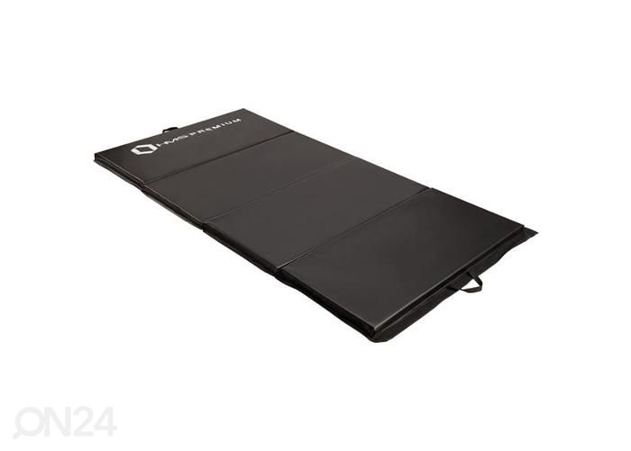 Gümnastikamatt kokkupandav HMS Premium MGS01 240x120 cm must suurendatud
