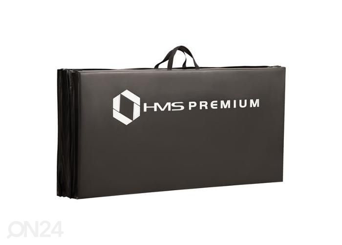 Gümnastikamatt kokkupandav HMS Premium MGS01 240x120 cm must suurendatud