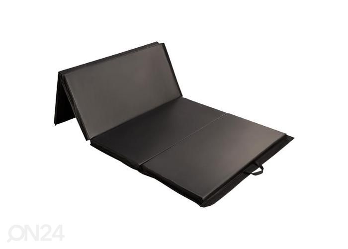 Gümnastikamatt kokkupandav HMS Premium MGS01 240x120 cm must suurendatud