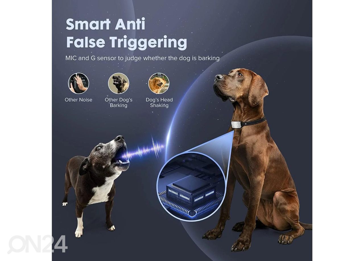 Haukumisvastane kaelarihm Patpet BC01 suurendatud