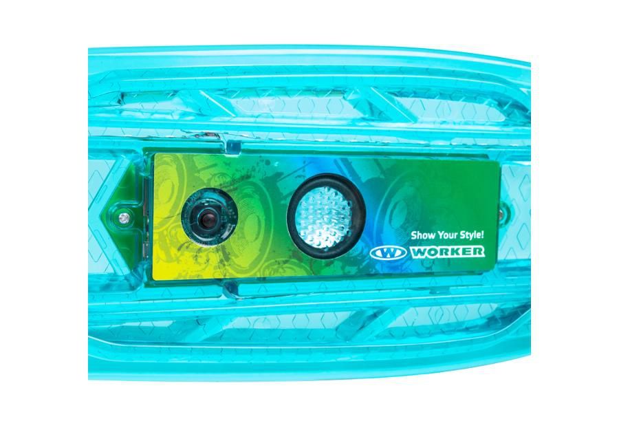 Helendav Pennyboard BT kõlariga WORKER Ravery 22" suurendatud