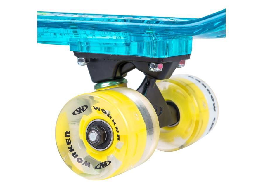 Helendav Pennyboard BT kõlariga WORKER Ravery 22" suurendatud