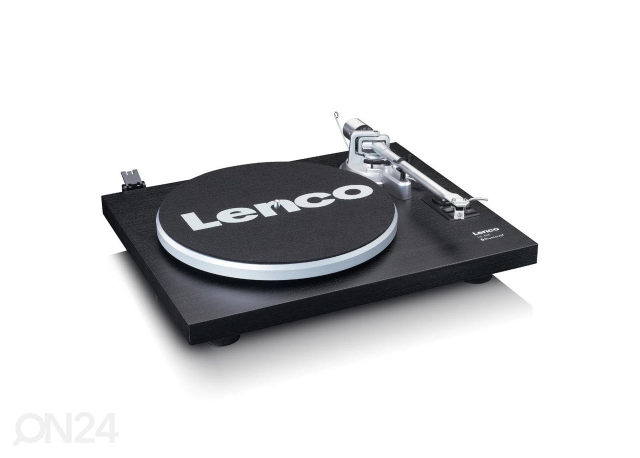 Hi-Fi vinüülplaadimängija väliste kõlaritega Lenco LS500BK must suurendatud