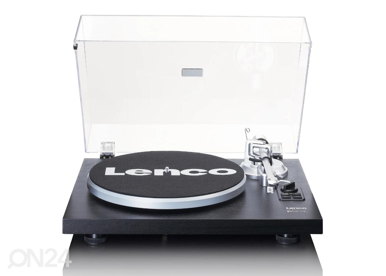 Hi-Fi vinüülplaadimängija väliste kõlaritega Lenco LS500BK must suurendatud