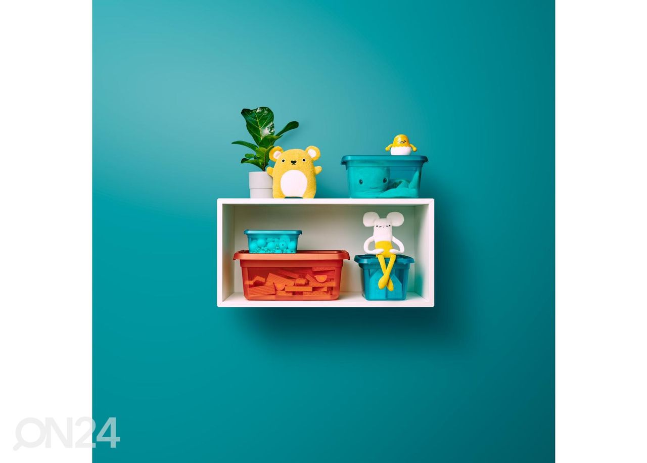 Hoiukast BaseStore 1,5 L, 14x19xh9 cm sinine suurendatud