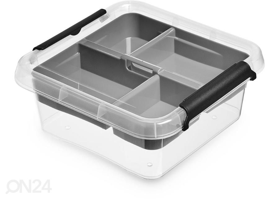 Hoiukast Organisaatoriga 2 L, 20x20x8 cm suurendatud