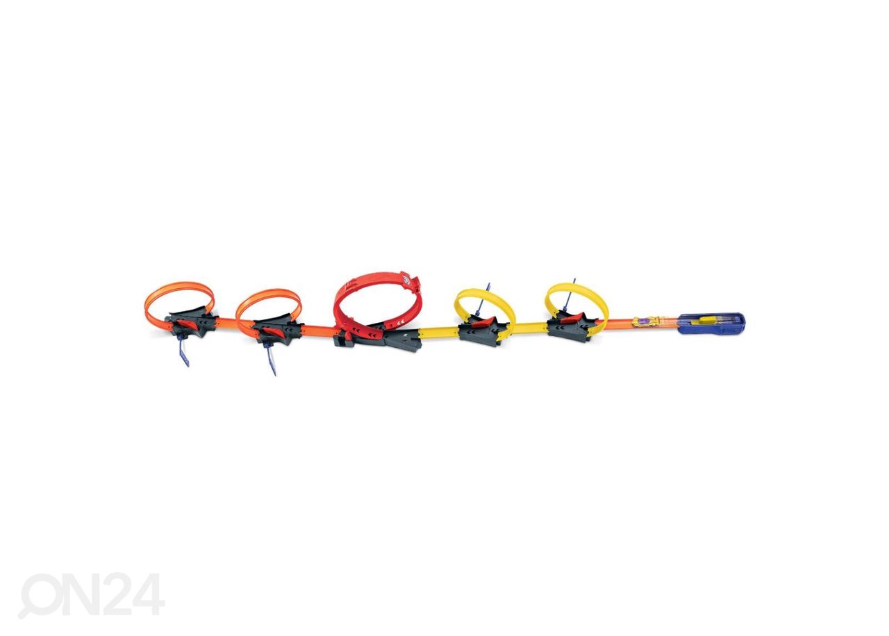 Hot Wheels® mitme surmasõlmega võistlusrada suurendatud