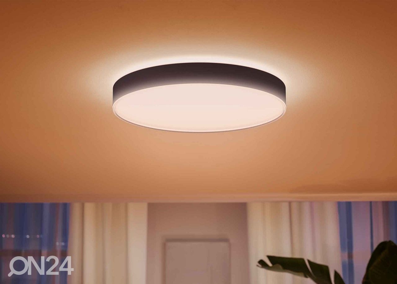 Hue White ambiance Enrave XL nutikas laevalgusti must puldiga Ø 55,1 cm suurendatud