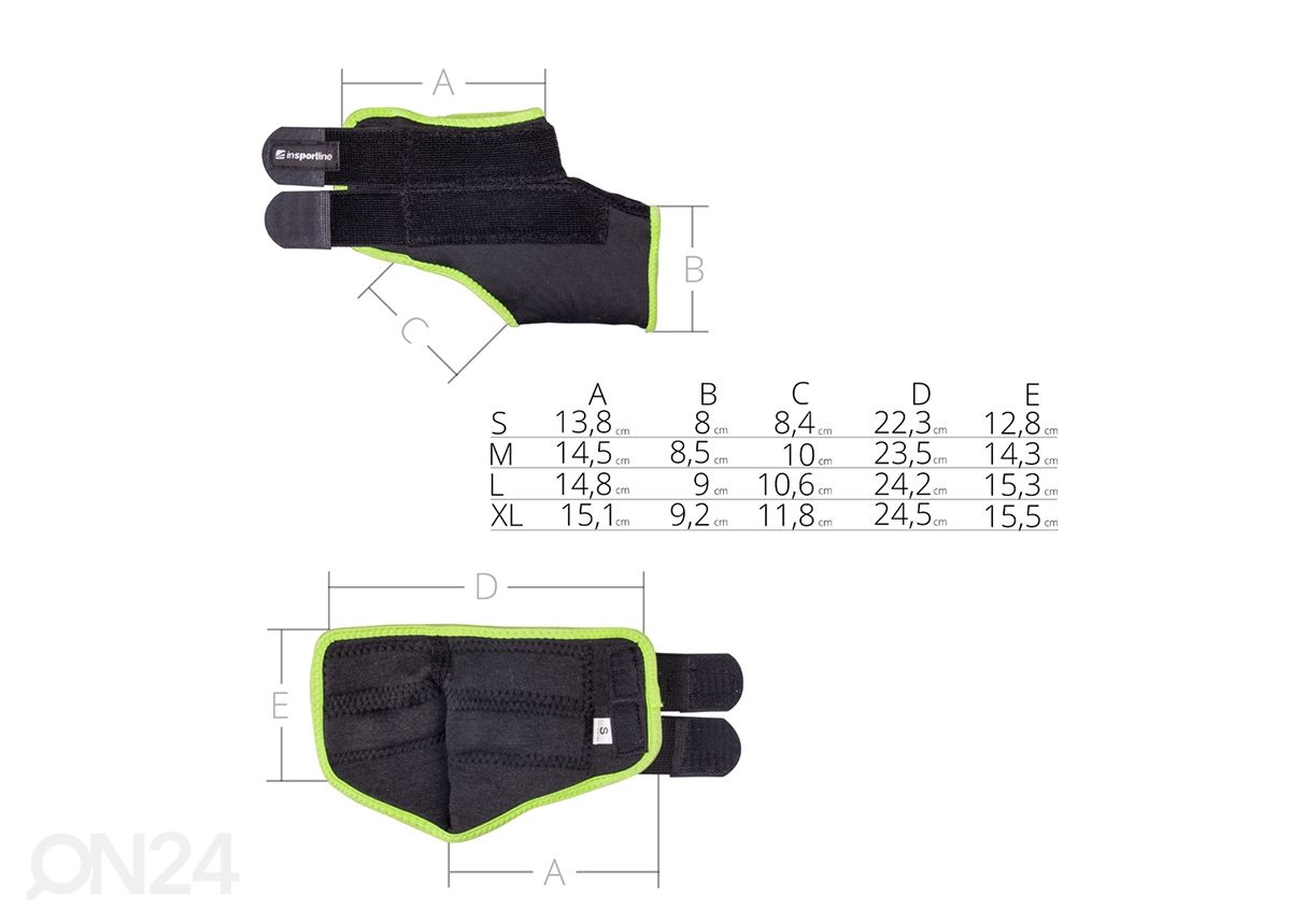 Hüppeliigese tugiside magnetic bamboo inSPORTline suurendatud