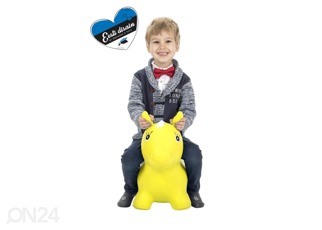 Hüppeloom Jumpy Hobune Gerardo's Toys kollane suurendatud