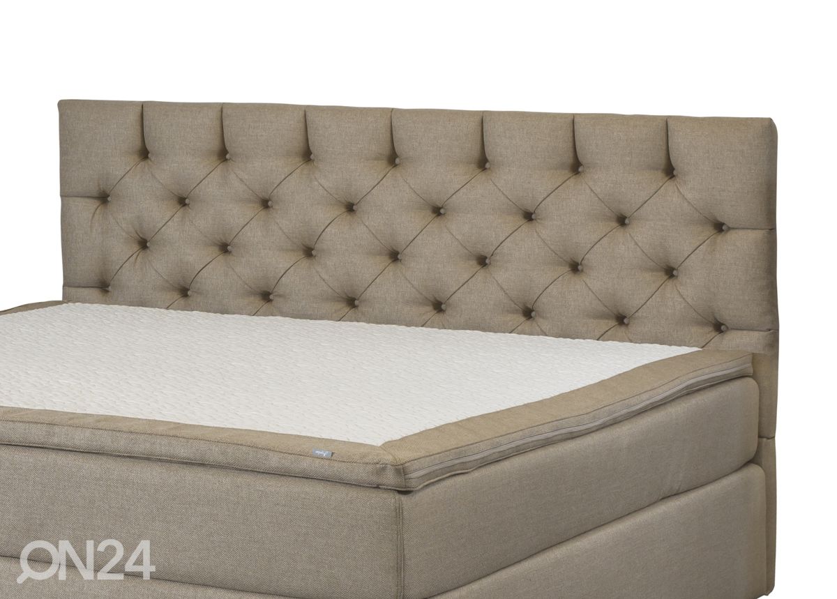 Hypnos mööblikangaga voodipeats Chesterfield 186x120x10 cm suurendatud