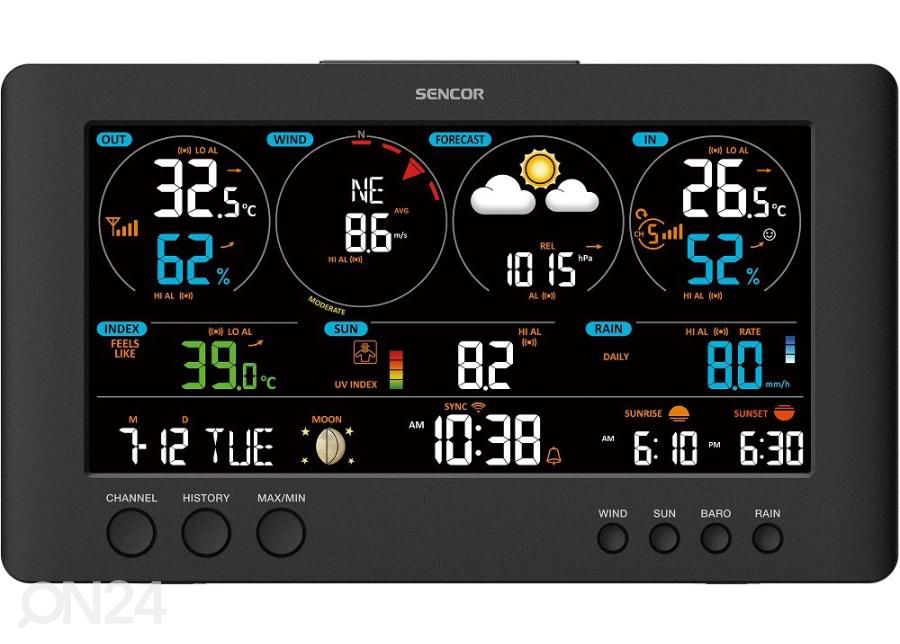 Ilmajaam Wifi Sencor SWS12500 suurendatud