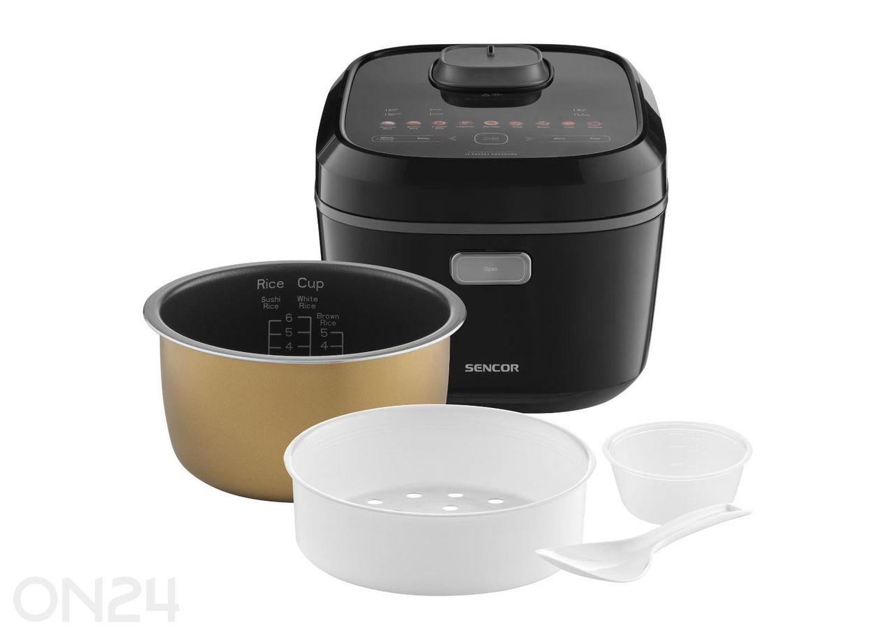 Induktsioonkuumutusega riisikeetja Sencor SRM3900BK suurendatud