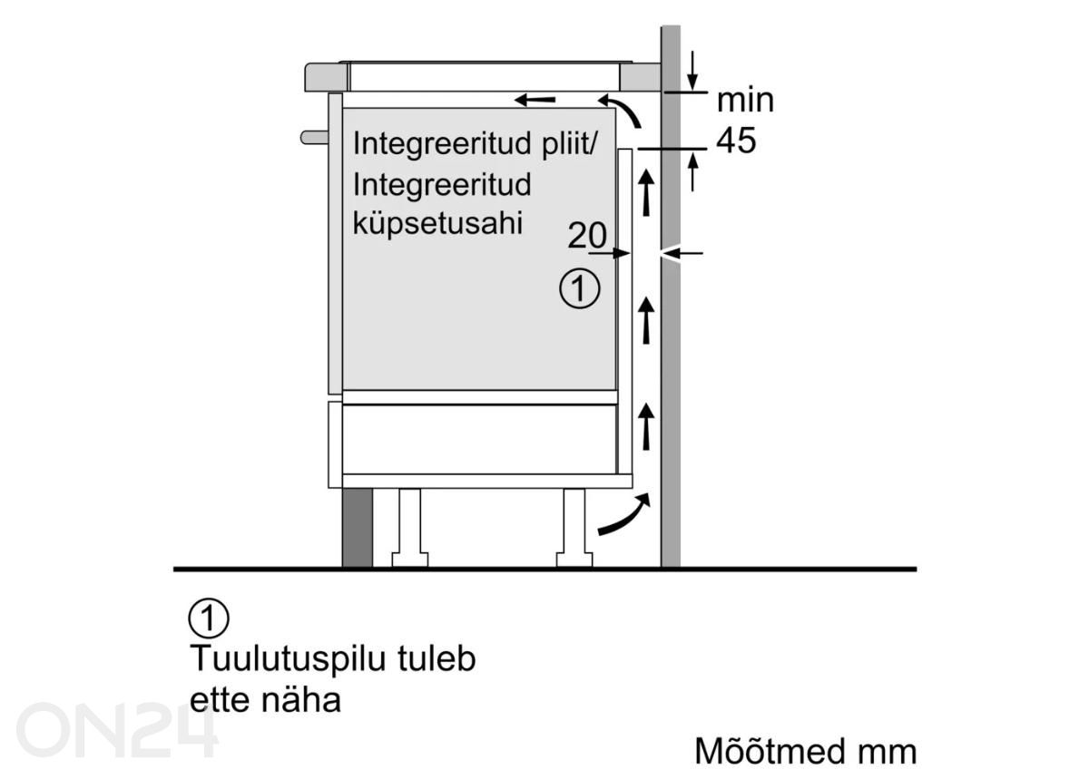 Induktsioonplaat Bosch Hob PUE612BB1J, valge suurendatud