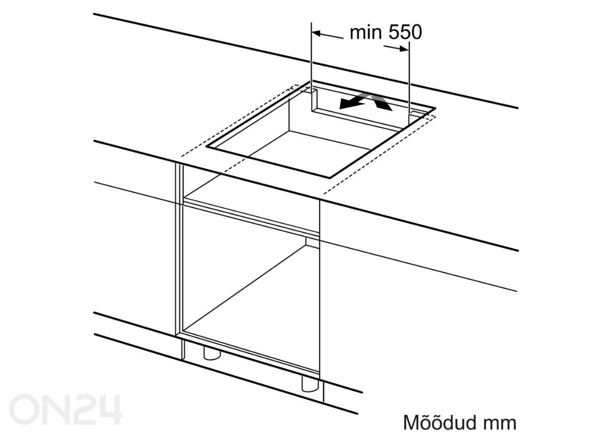Induktsioonplaat Bosch Hob PUE612BB1J, valge suurendatud