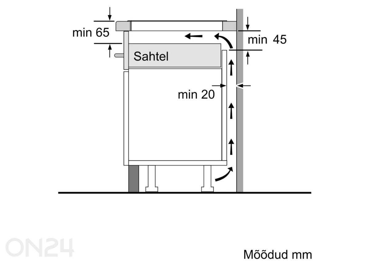 Induktsioonplaat Bosch Hob PUE612BB1J, valge suurendatud