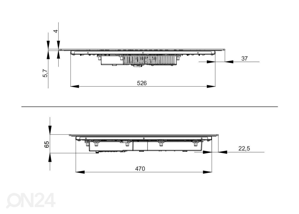 Induktsioonplaat Greentek GIE60BSL SmartLink suurendatud