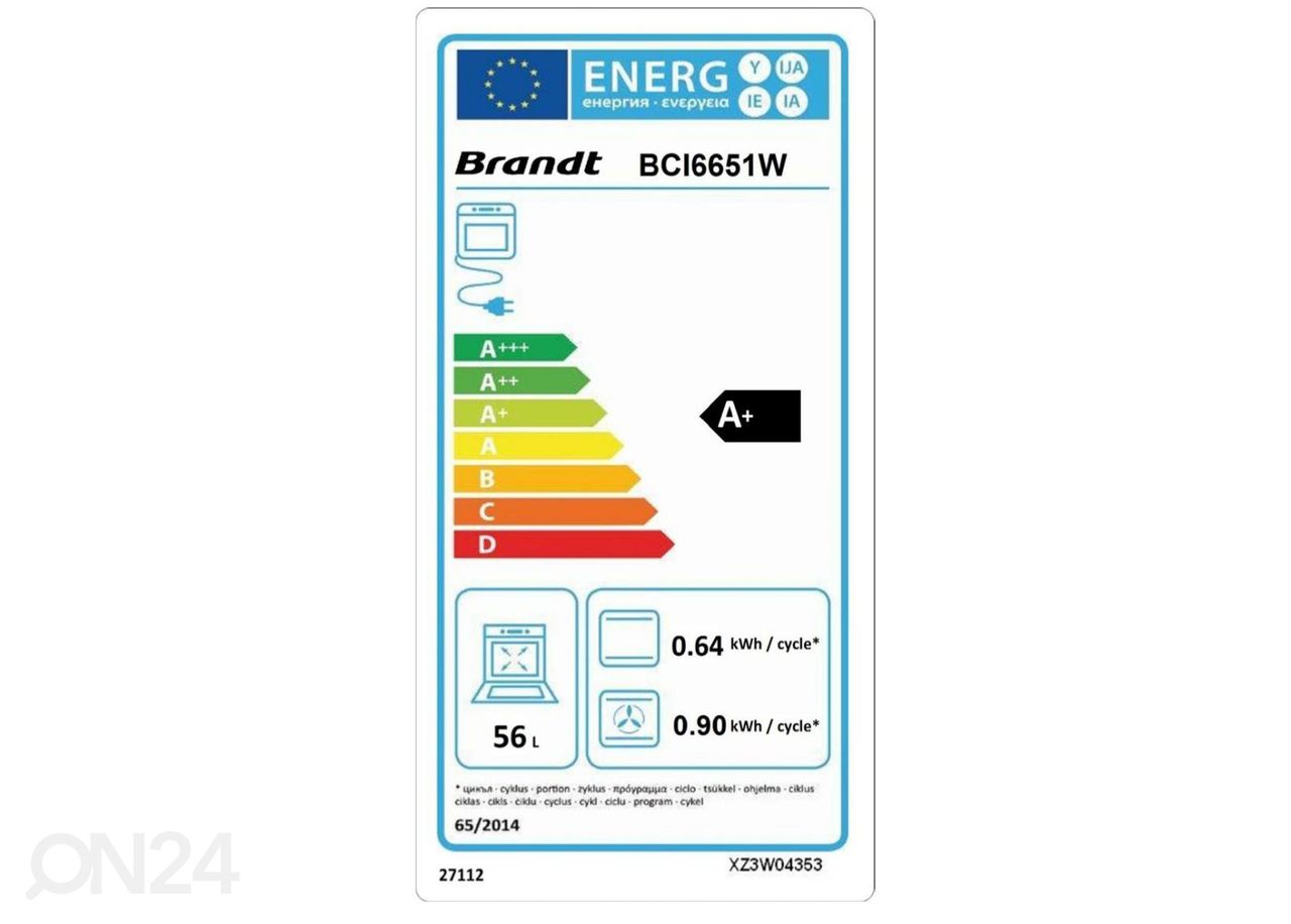 Induktsioonpliit Brandt BCI6651W suurendatud