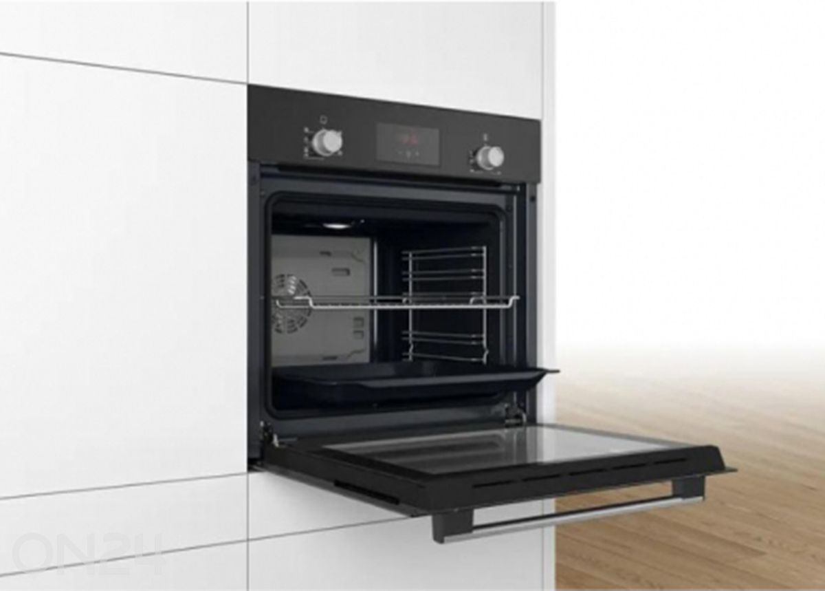 Integreeritav ahi Bosch HBF133BA0, EcoClean, must suurendatud