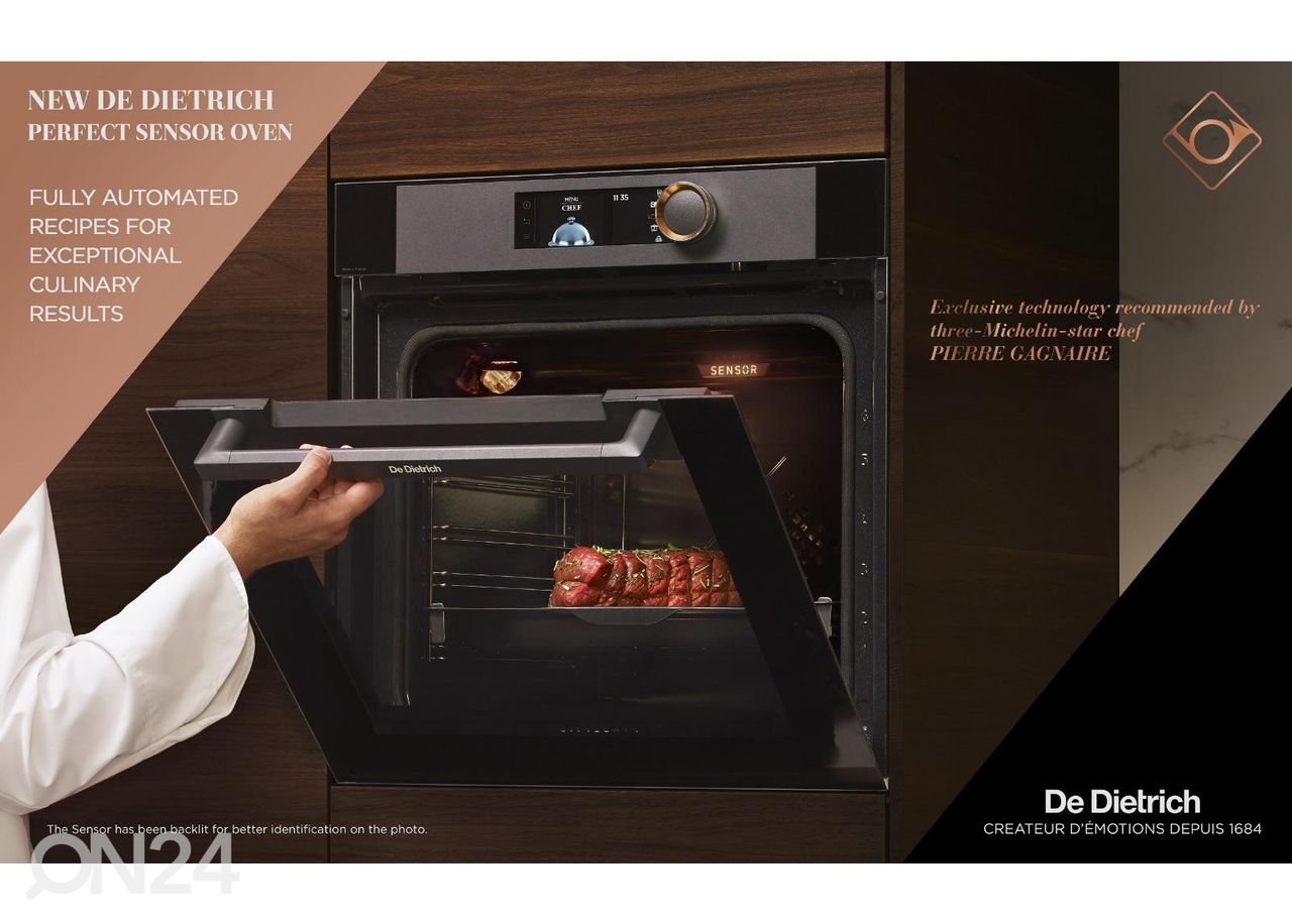 Integreeritav ahi De Dietrich Coal Black suurendatud