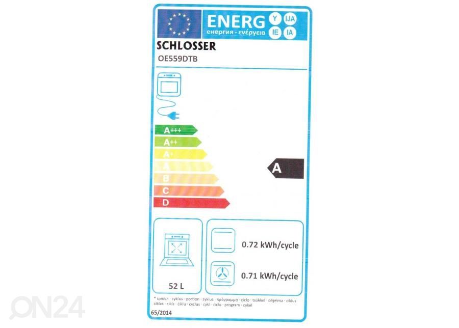 Integreeritav ahi Schlosser OE559DTB suurendatud