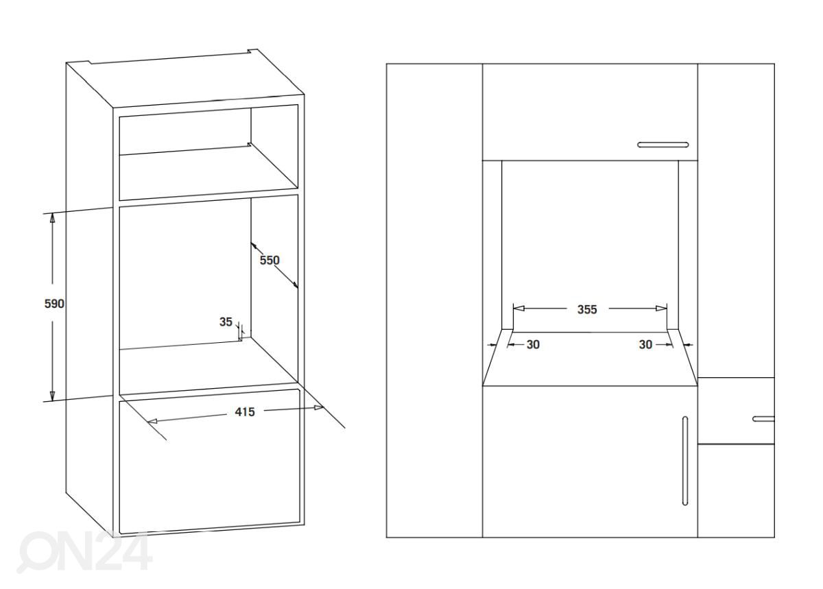Integreeritav ahi Starkke STM45WH suurendatud
