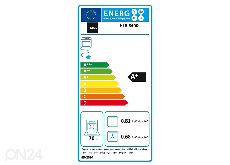 Integreeritav ahi Teka Urban Colors HLB8400ST suurendatud