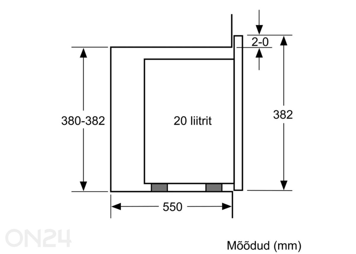 Integreeritav mikrolaineahi Bosch BFL523MS0 suurendatud