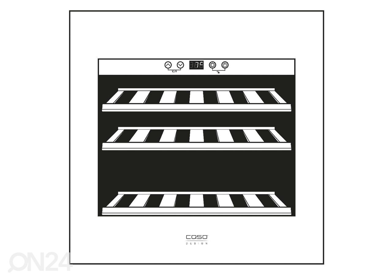 Integreeritav veinikülmik Caso WineDeluxe E29, 7711 suurendatud