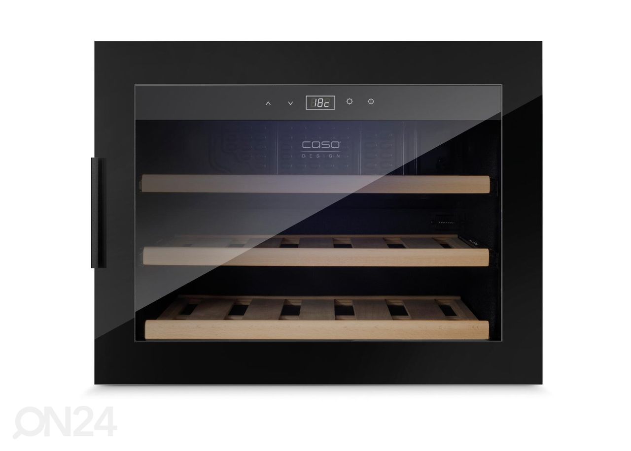 Integreeritav veinikülmik Caso WineSafe 18 EB BLACK, 627 suurendatud