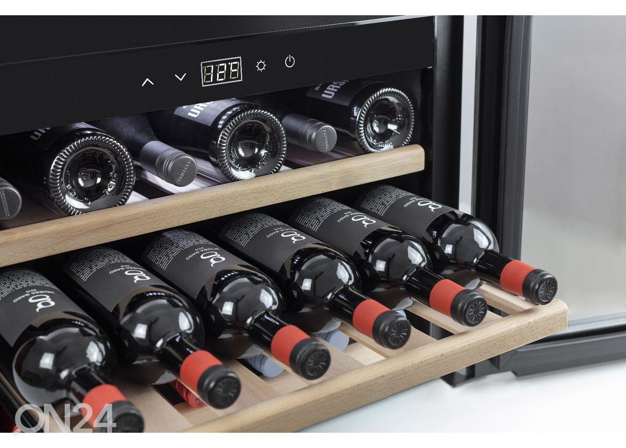 Integreeritav veinikülmik Caso WineSafe 18 EB BLACK, 627 suurendatud