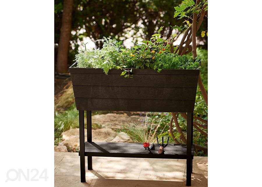Istutuskast Keter Urban Bloomer 82x37x78 cm, pruun suurendatud