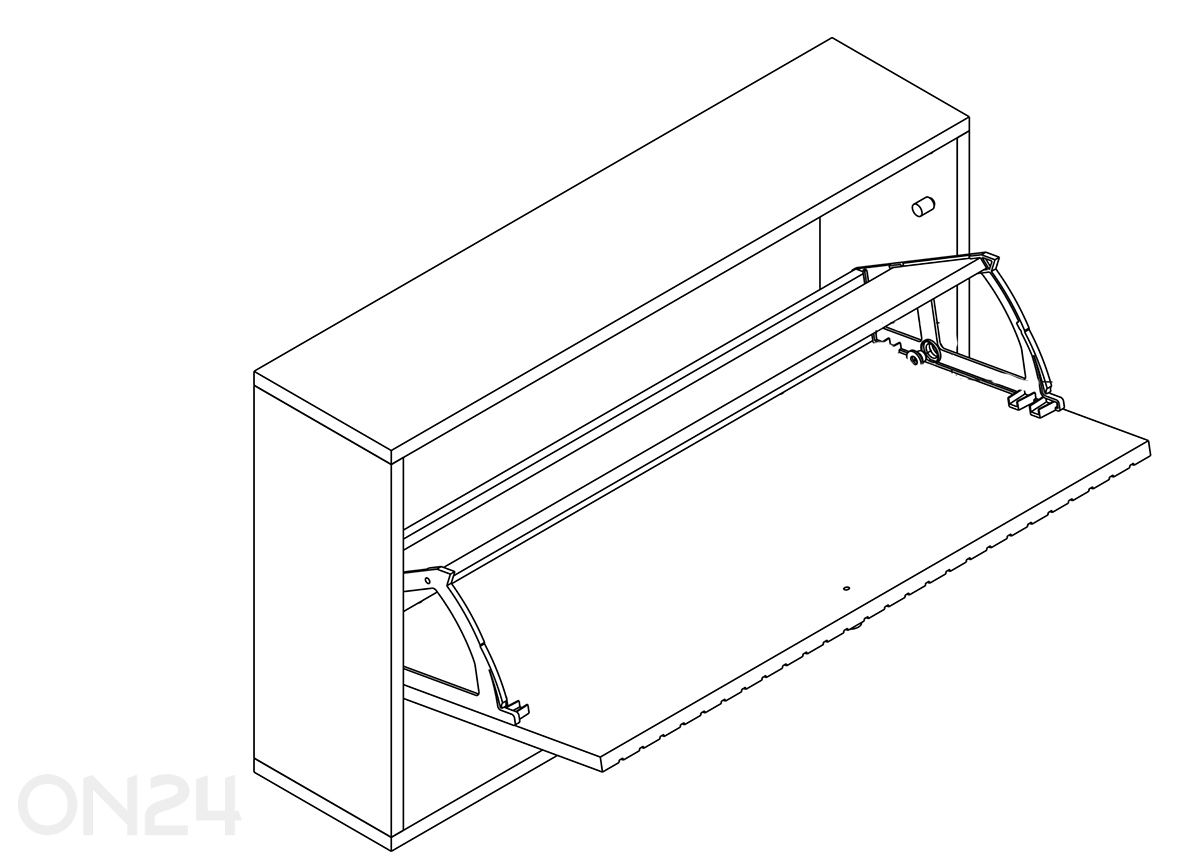 Jalanõudekapp Albany suurendatud