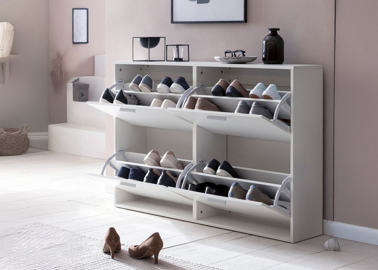 Jalanõudekapp Regal, valge suurendatud