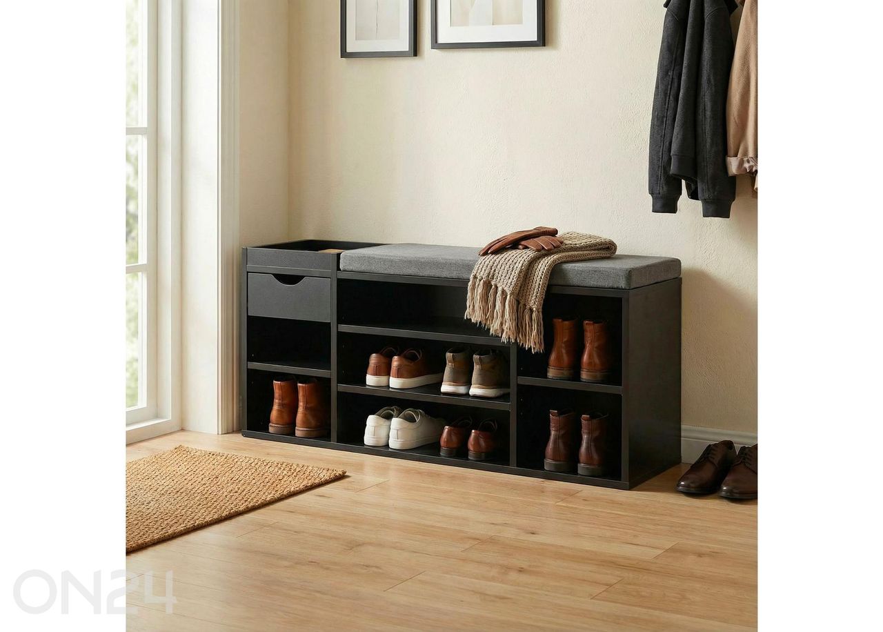 Jalanõuderiiul/pink 100 cm, must suurendatud