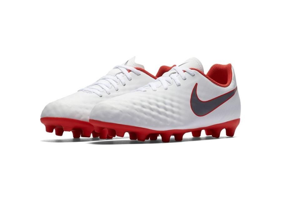 Jalgpallijalatsid lastele muru Nike Magista Obra 2 Club FG JR AH7314 107 valge suurendatud