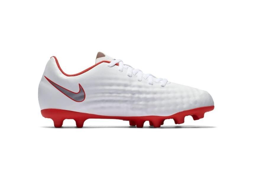 Jalgpallijalatsid lastele muru Nike Magista Obra 2 Club FG JR AH7314 107 valge suurendatud