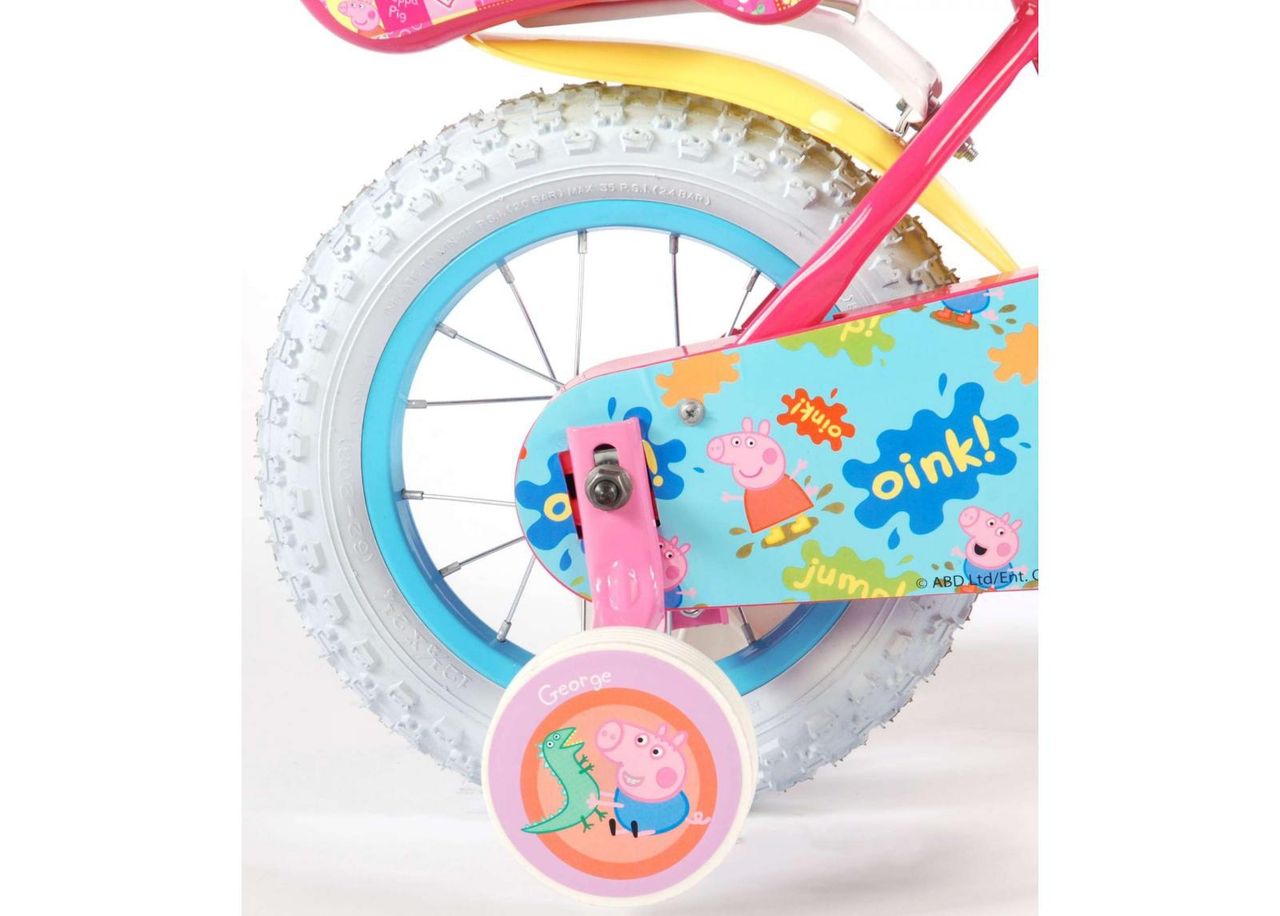 Jalgratas tüdrukutele Peppa Pig 12 tolli suurendatud